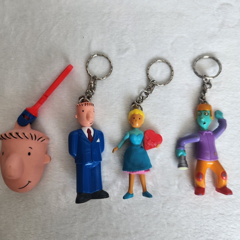 Vintage Doug First Movie‎ McDonalds Skeeter & Patti Happy Meal Keychain Set